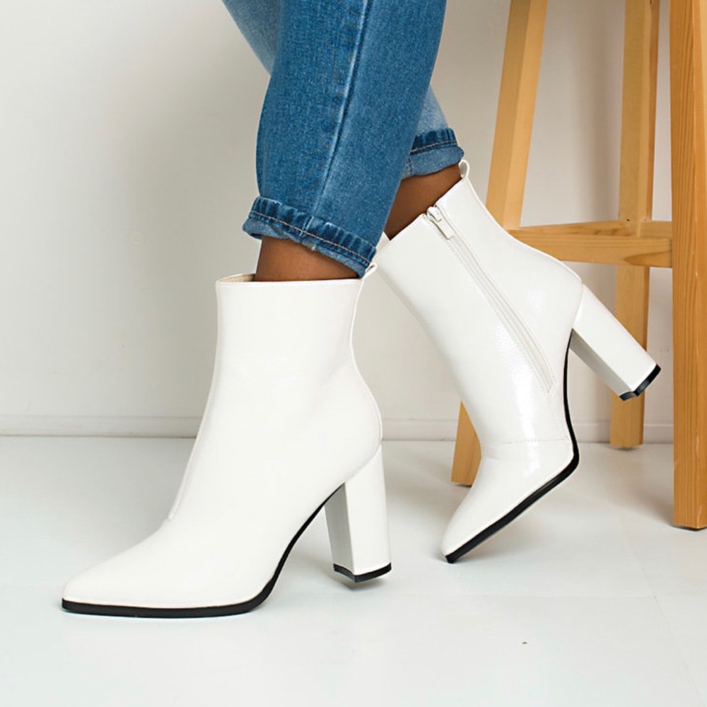 White booties
